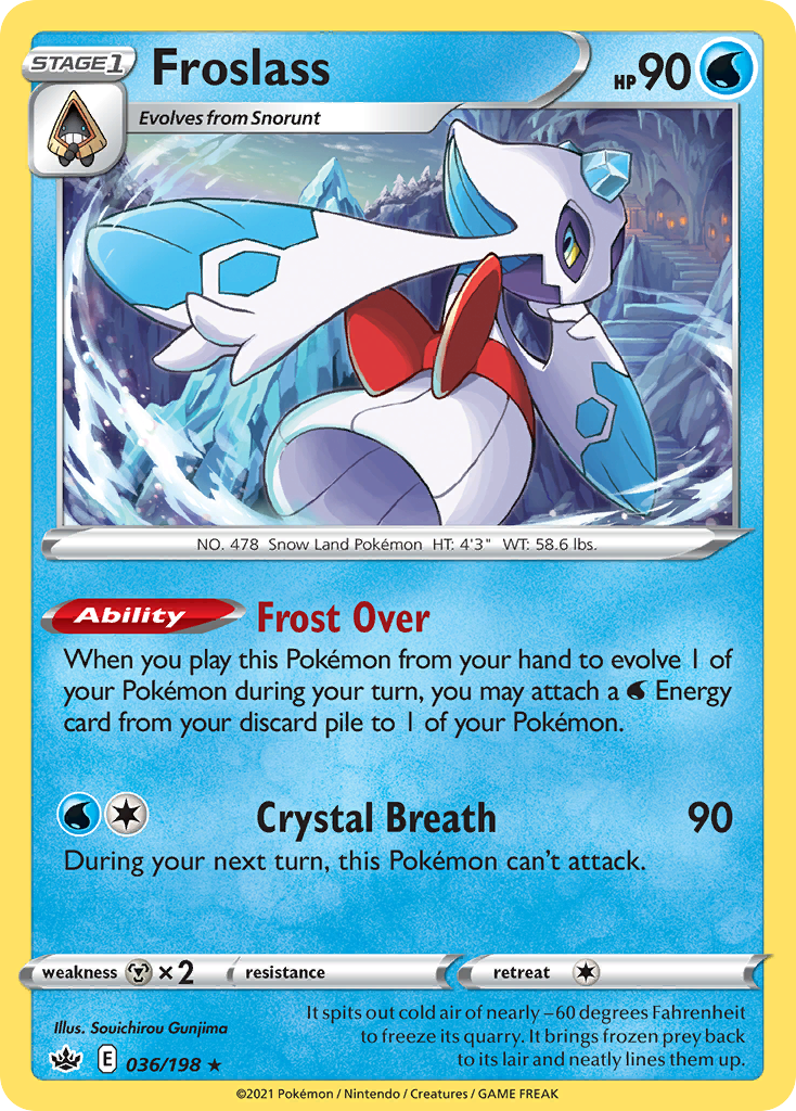 Chilling Reign Holo Froslass #36/198